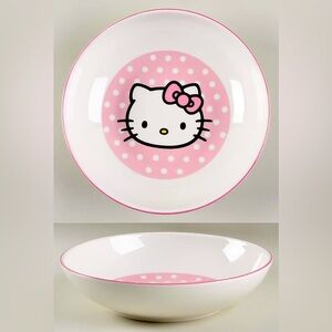 Hello Kitty Pink and White Polka Dot Bowls Set of 2 NWT